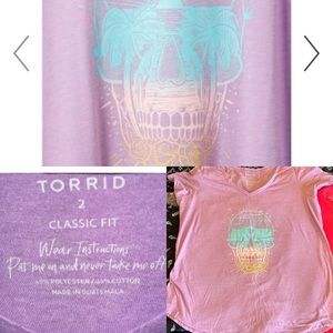 Torrid summer skull tee